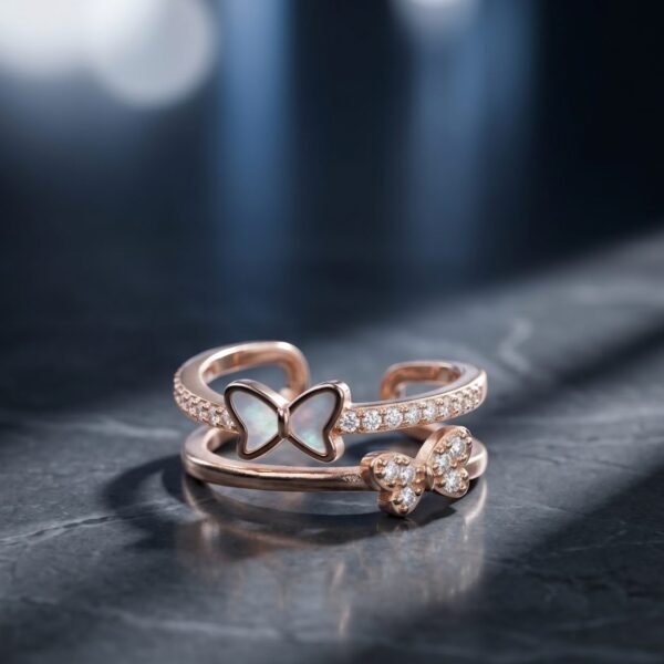 Silver Stacked Statement Ring