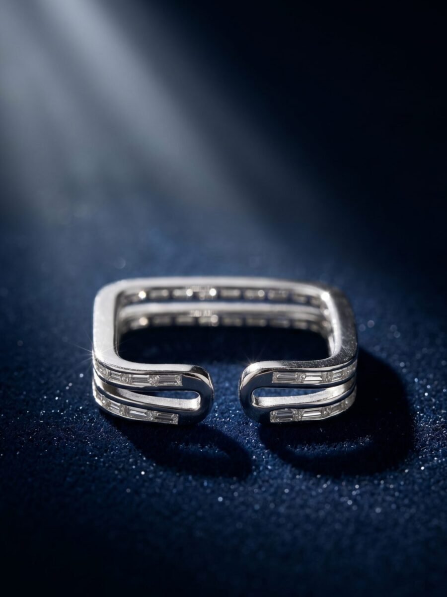 925 Silver CZ Bold Cocktail Ring