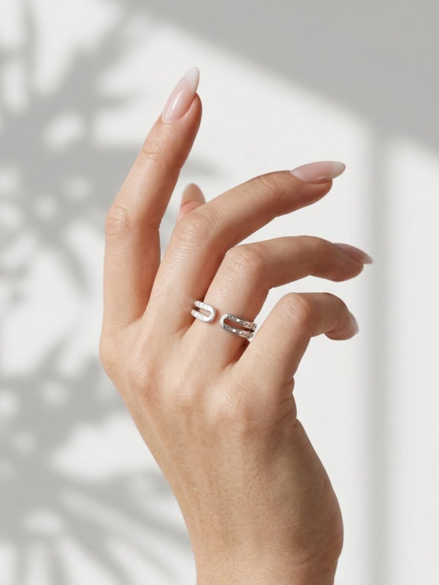 925 Silver CZ Bold Cocktail Ring