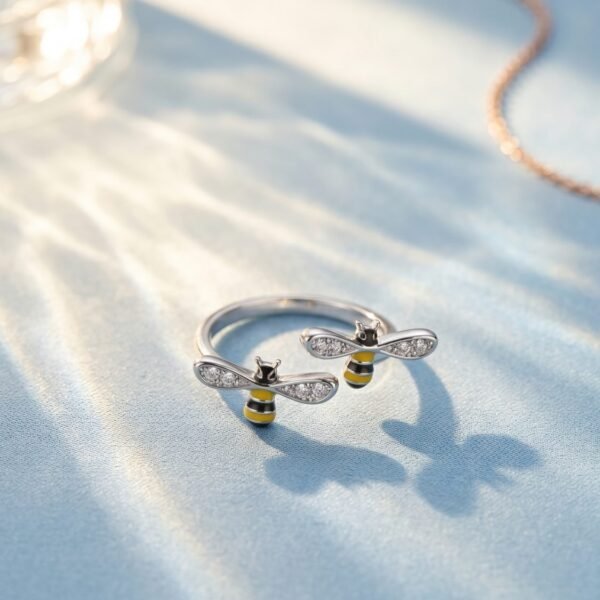 925 Silver CZ Spiral Ring