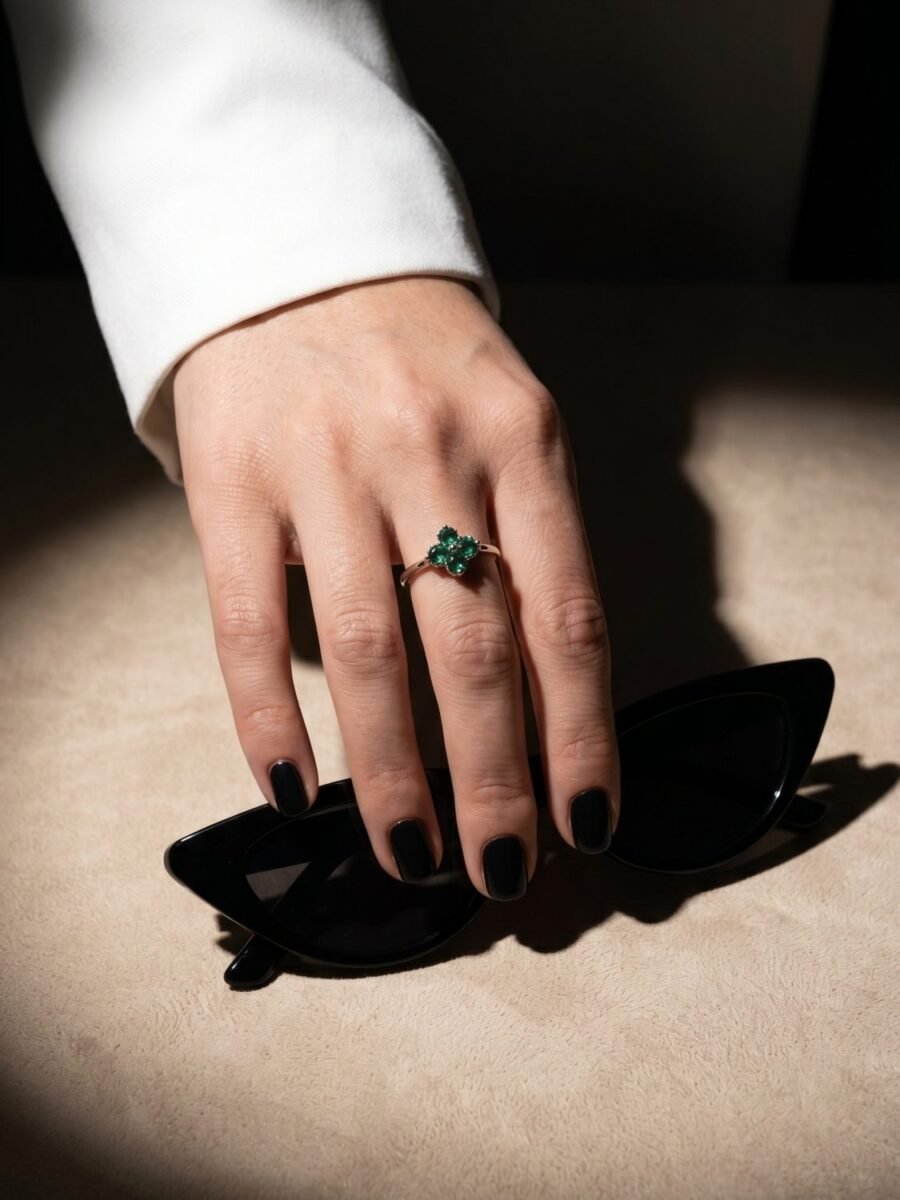 925 Silver CZ Cluster Ring