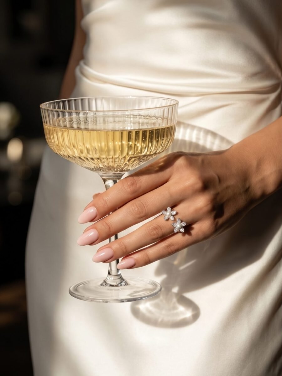 925 Silver CZ Teardrop Ring