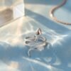 925 Silver CZ Stone Ring