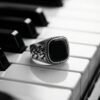 925 Silver Blue Sapphire Bold Ring