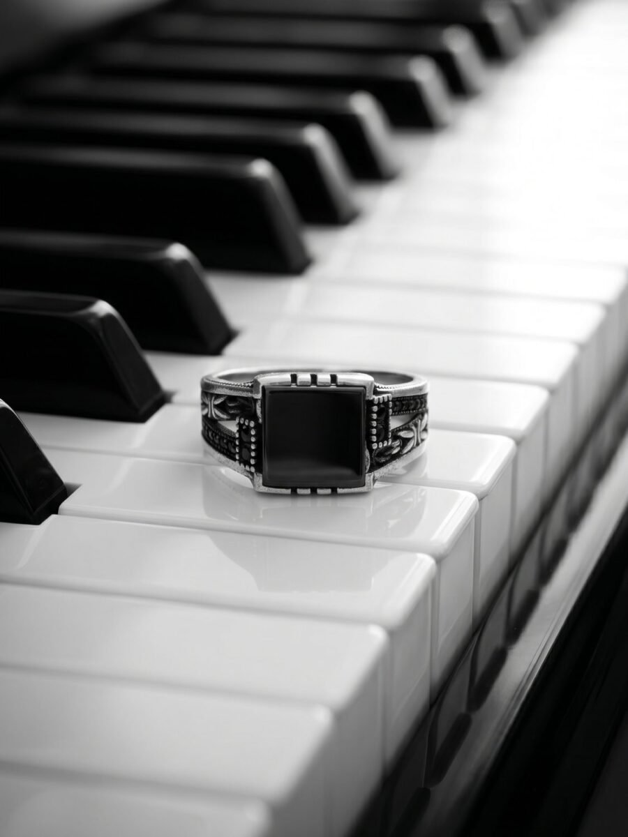 925 Silver Men's Stacked Ring Set