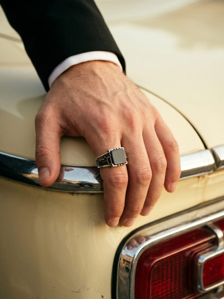 925 Silver Men's Stacked Ring Set