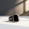 925 Silver Dark Statement Ring