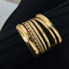 Stacked Texture Bangle Set