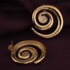 Spiral Coil Drop Earrings