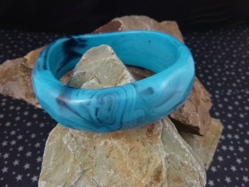 Turquoise Resin Bangle