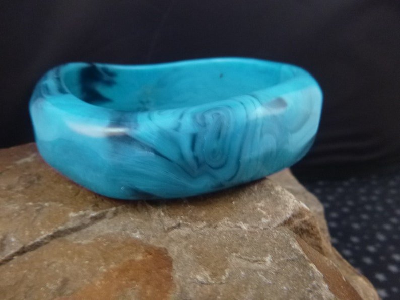 Turquoise Resin Bangle