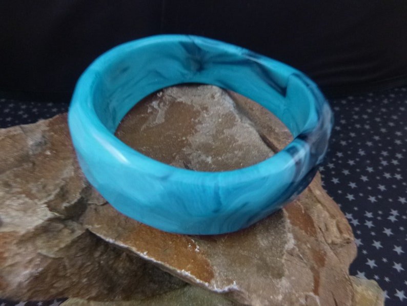 Turquoise Resin Bangle