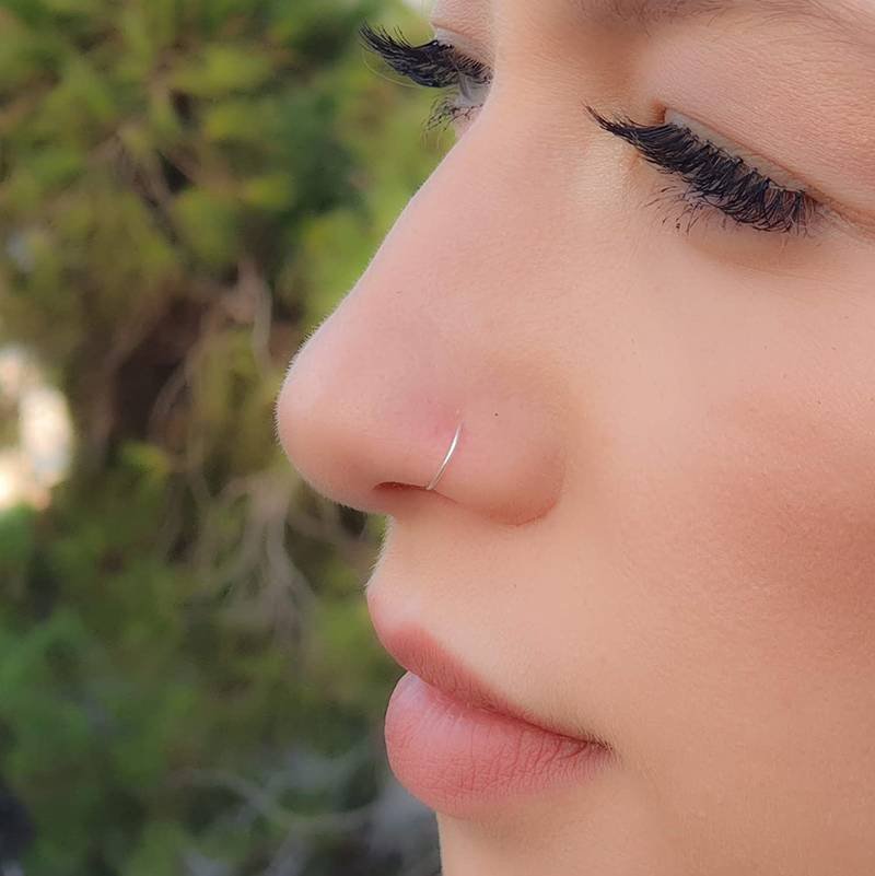 Seamless Silver Nose Ring