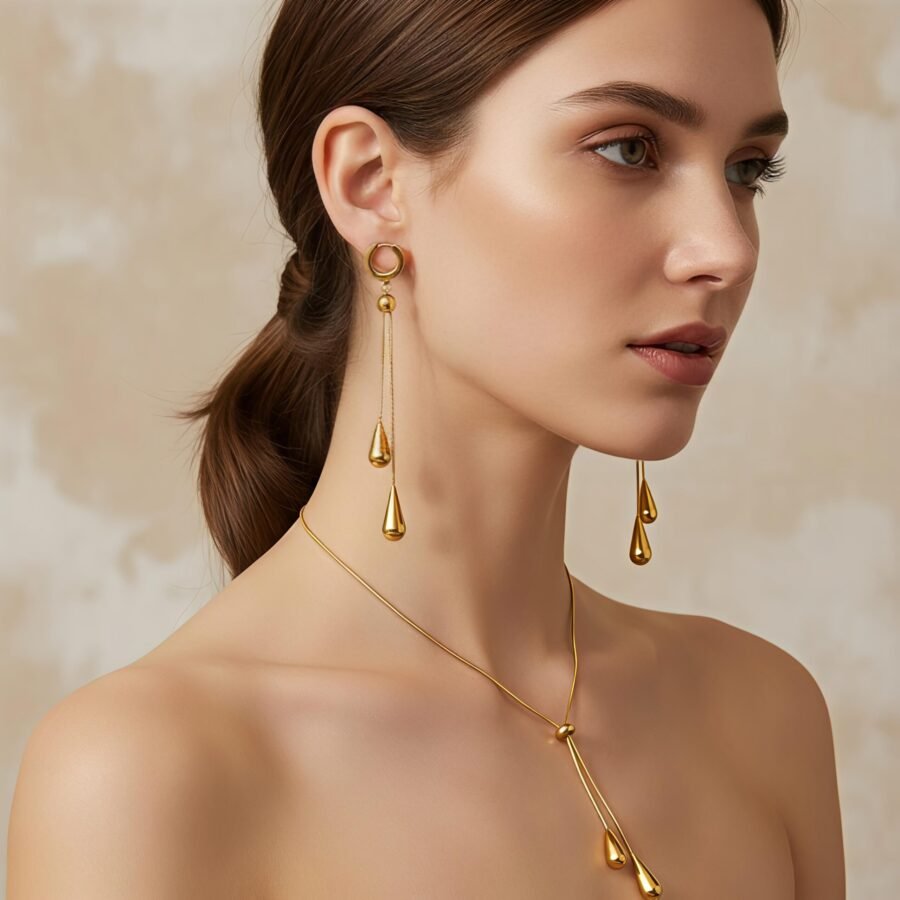 Long Tassel Drop Earrings