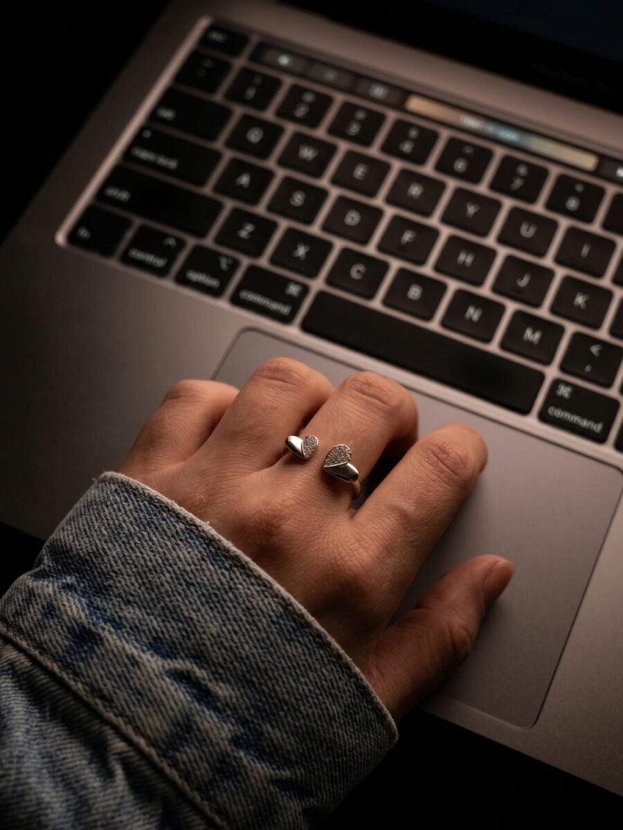 925 Silver Openwork CZ Ring