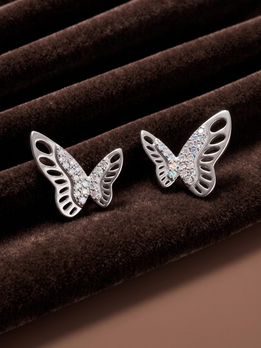 925 Silver Petite Butterfly Pendant Set