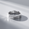 925 Silver Brushed Flat Wide Band Ring