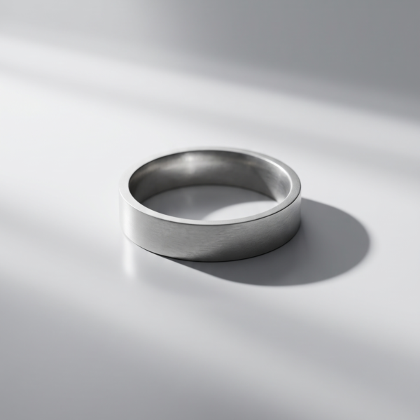 925 Silver Plain Flat Square Signet Ring