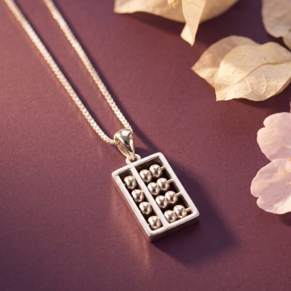 925 Silver Abacus Pendant Necklace