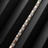 925 Silver Men's Pave Box Link Bracelet