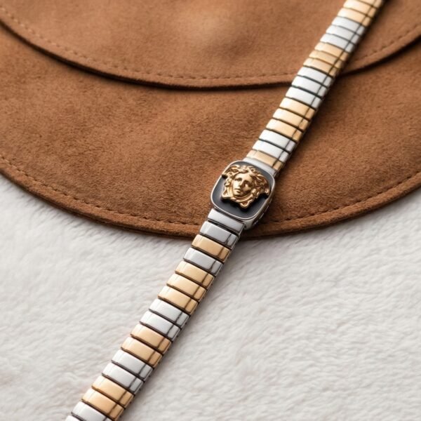 925 Silver Men's Ribbed Plaque Bracelet
