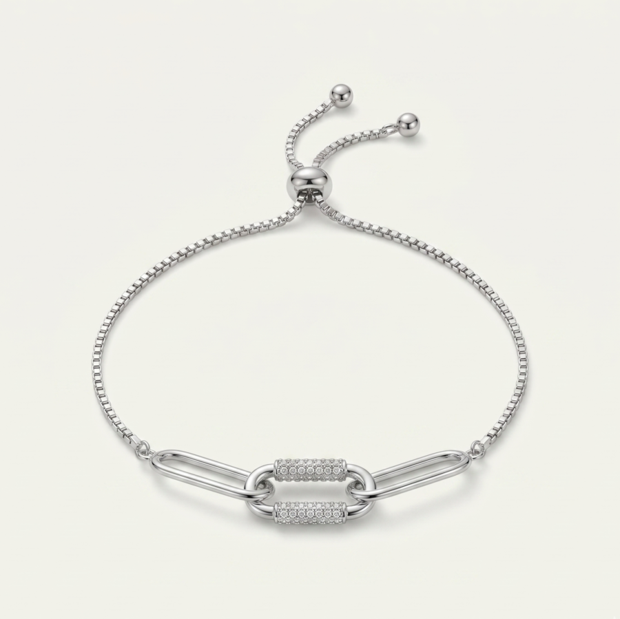 Oval Station Bracelet
