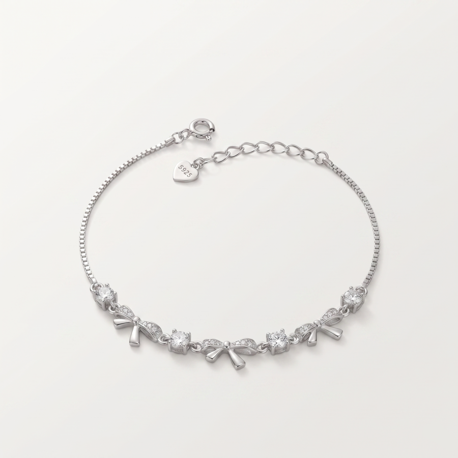 Channel Bar Silver Bracelet