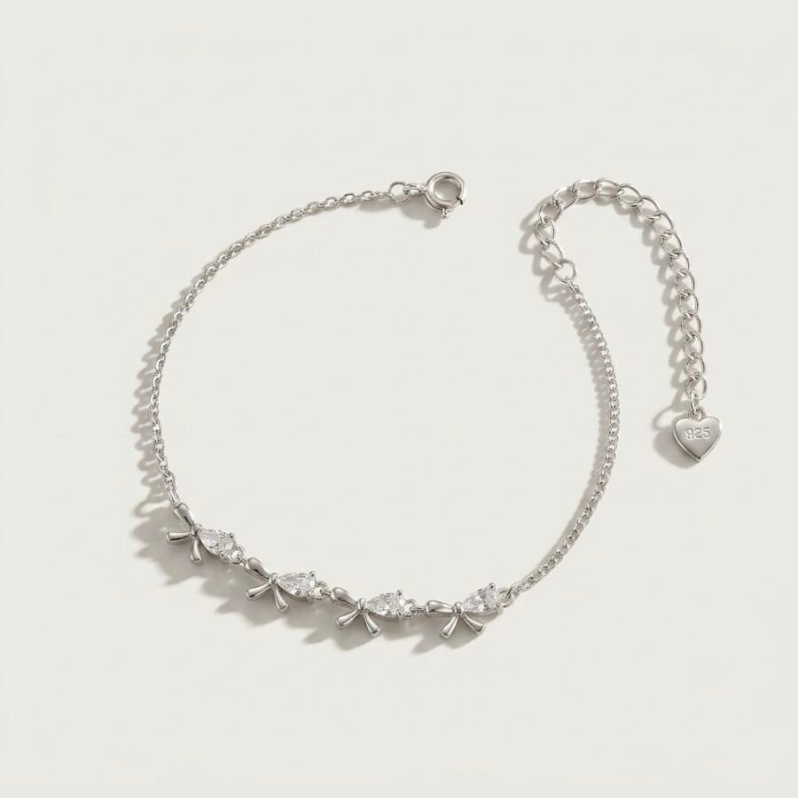 Layered Chain Silver Bracelet
