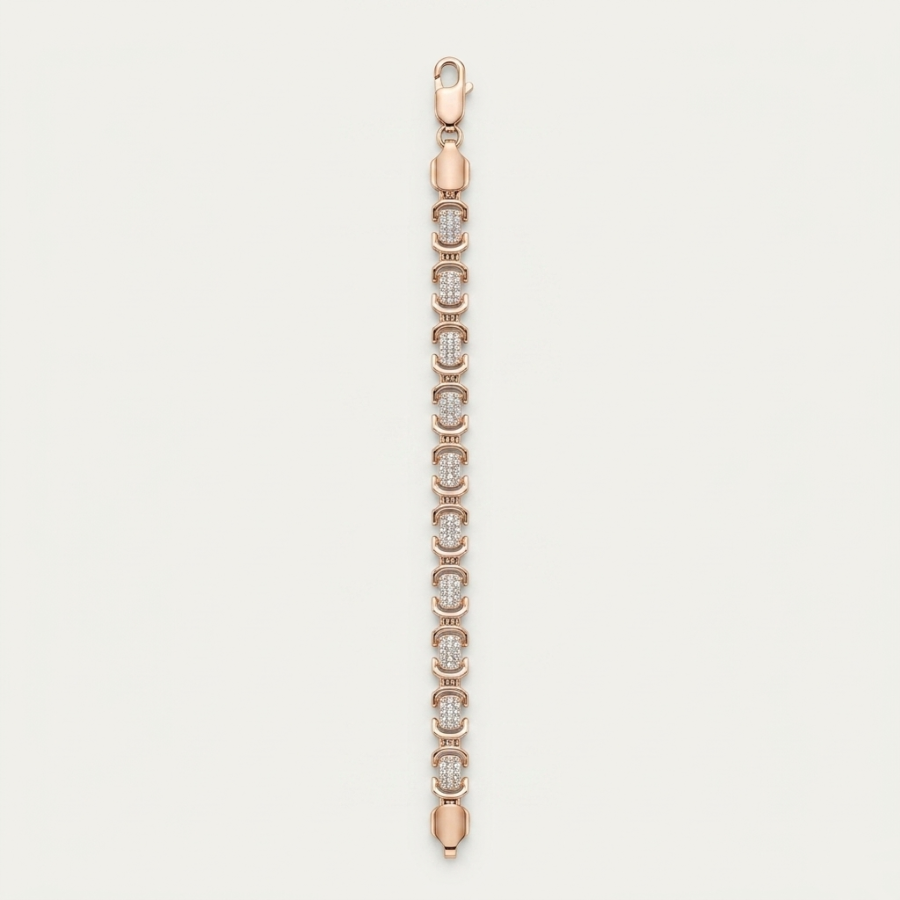Floral Station Chain Bracelet