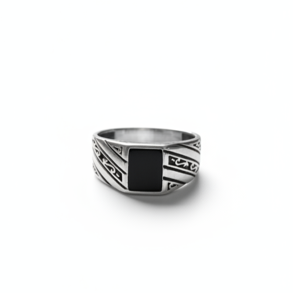925 Silver CZ Rectangular Ring