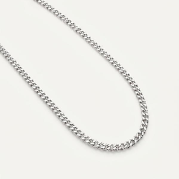 925 Silver Men's Slim Curb Chain