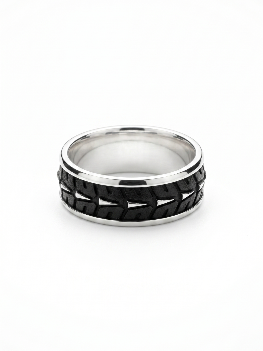 925 Silver Black Onyx Statement Ring
