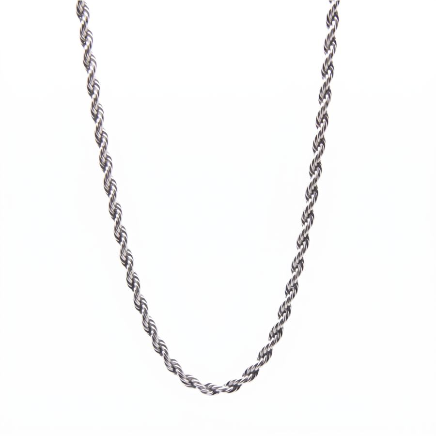 925 Silver Men's Rope Chain