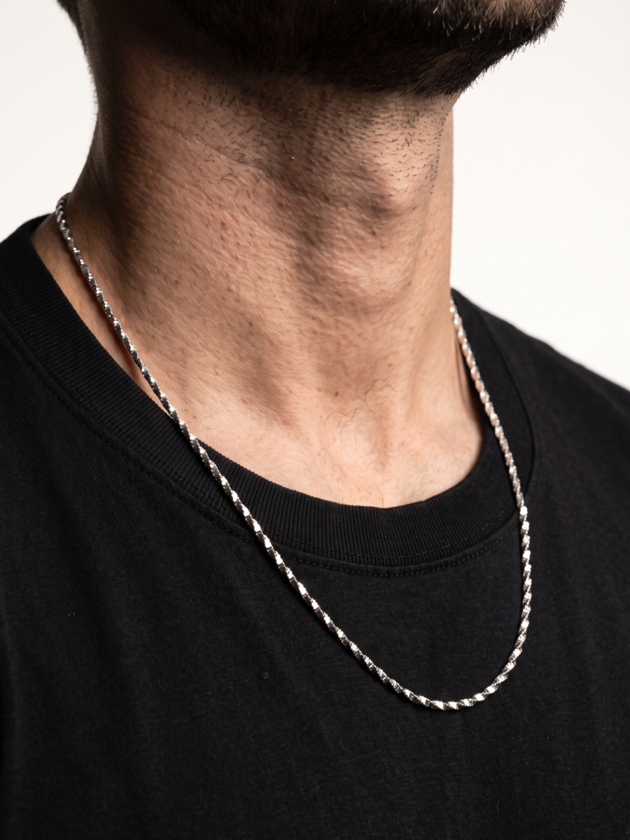 925 Silver Men's Fine Rope Chain