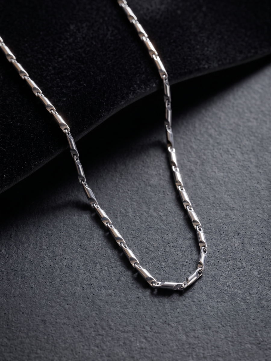 925 Silver Men's Bar Link Chain