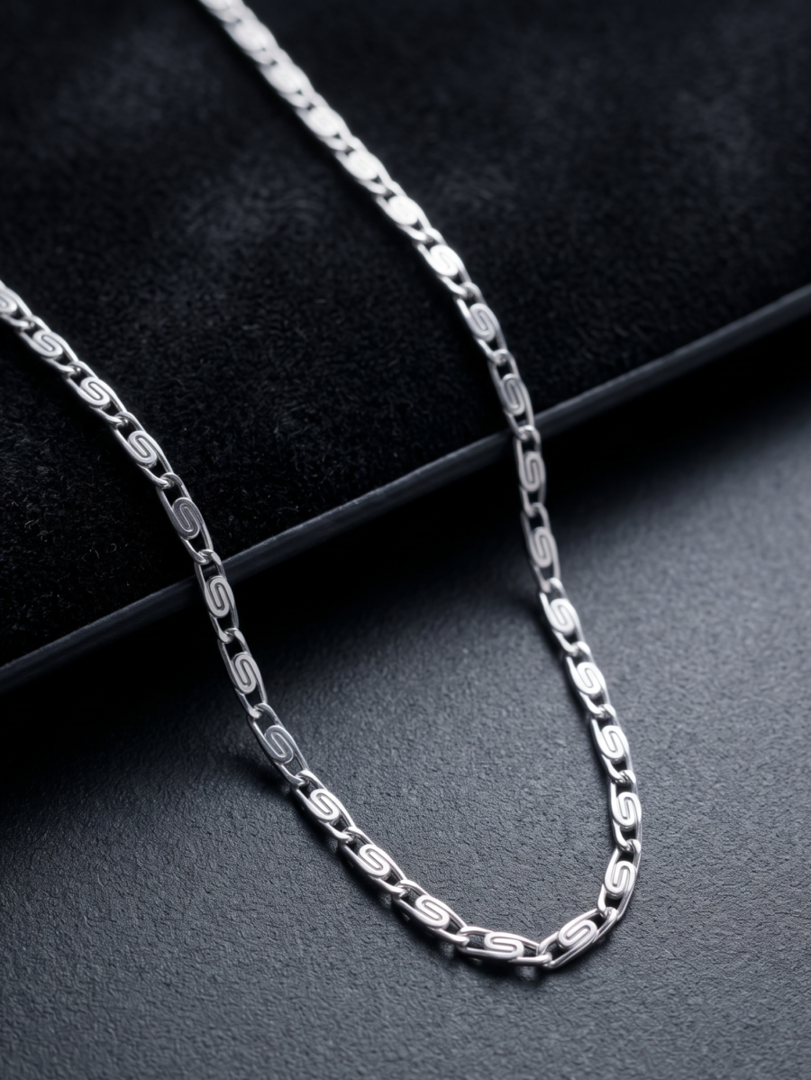 925 Silver Men's Anchor Link Chain