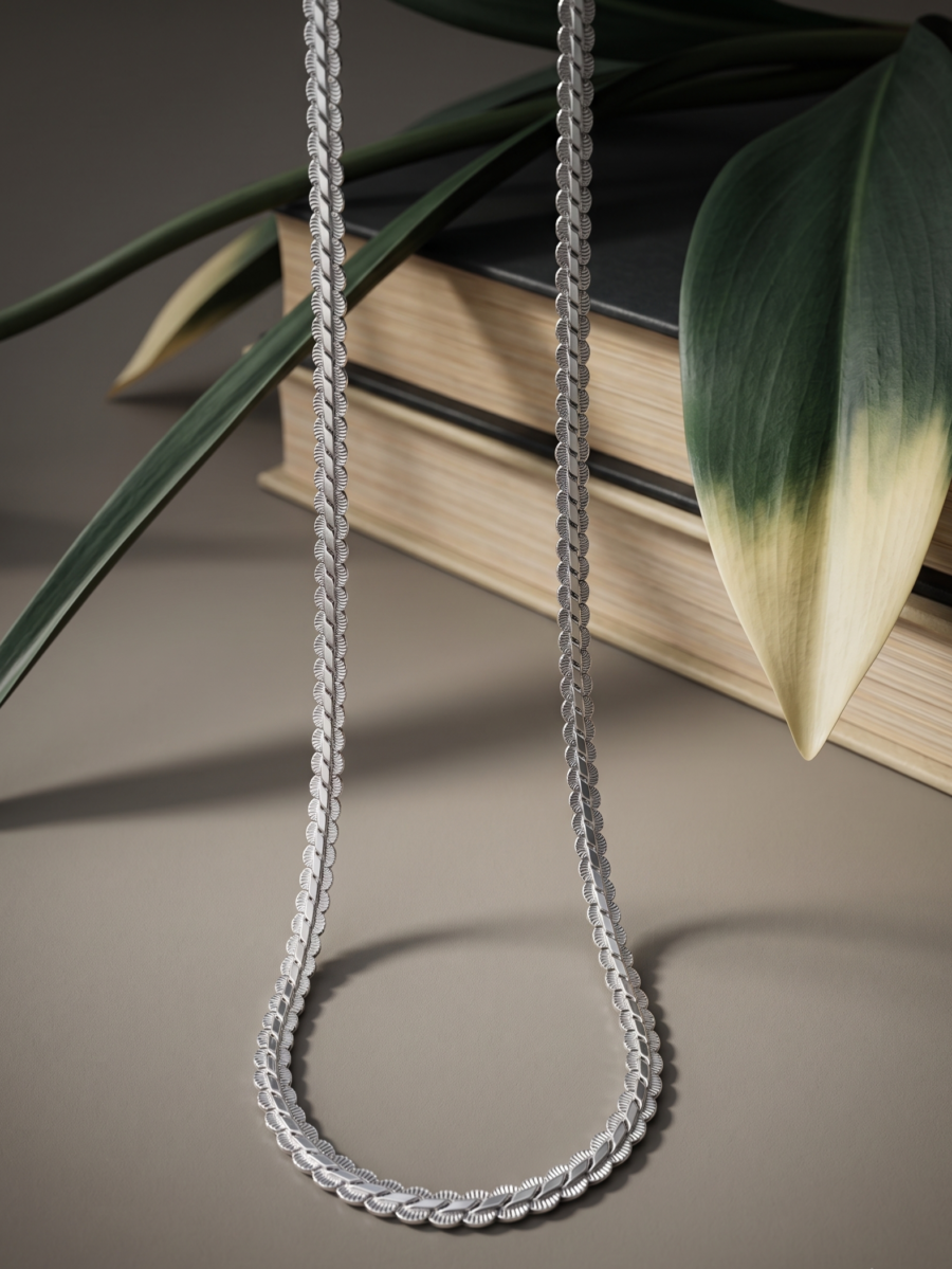 925 Silver Men's Foxtail Chain