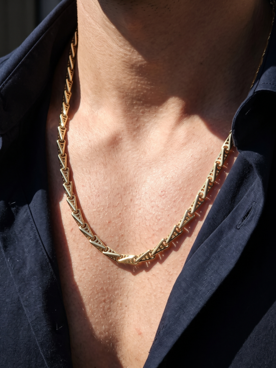 925 Silver Men's Twisted Rope Chain