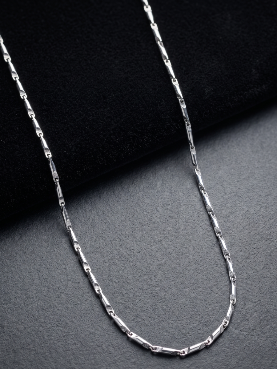 925 Silver Men's Bar Link Chain