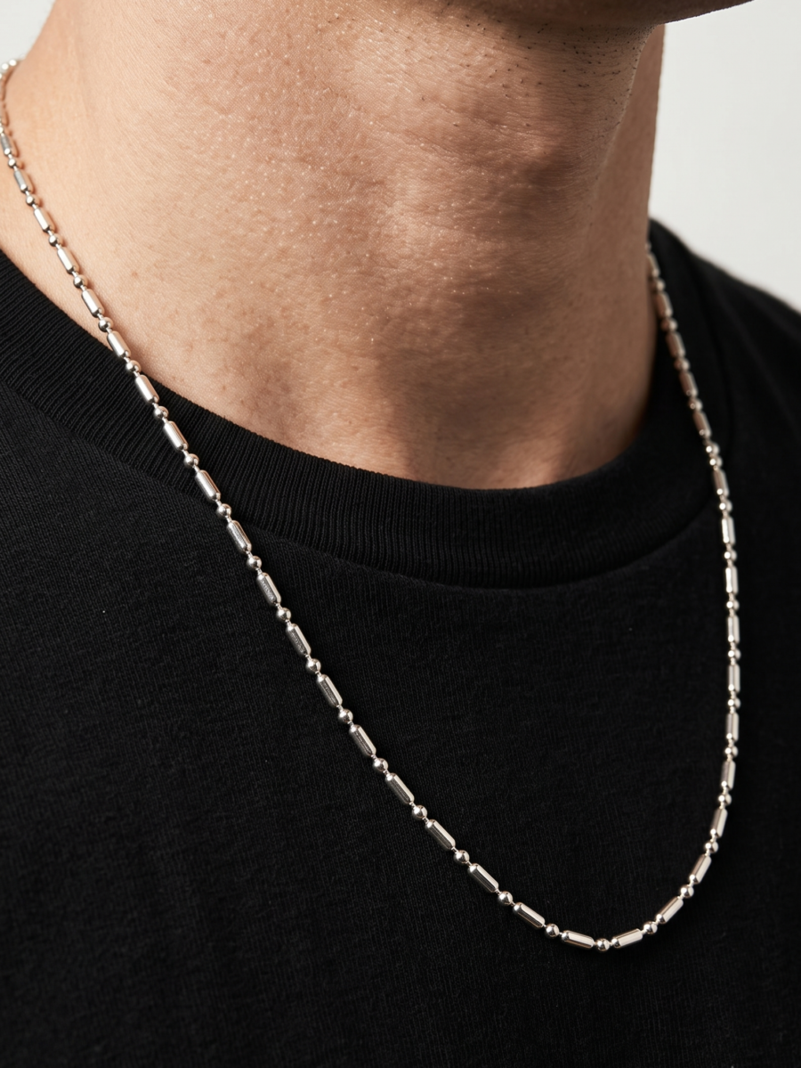 925 Silver Men's Ball Chain