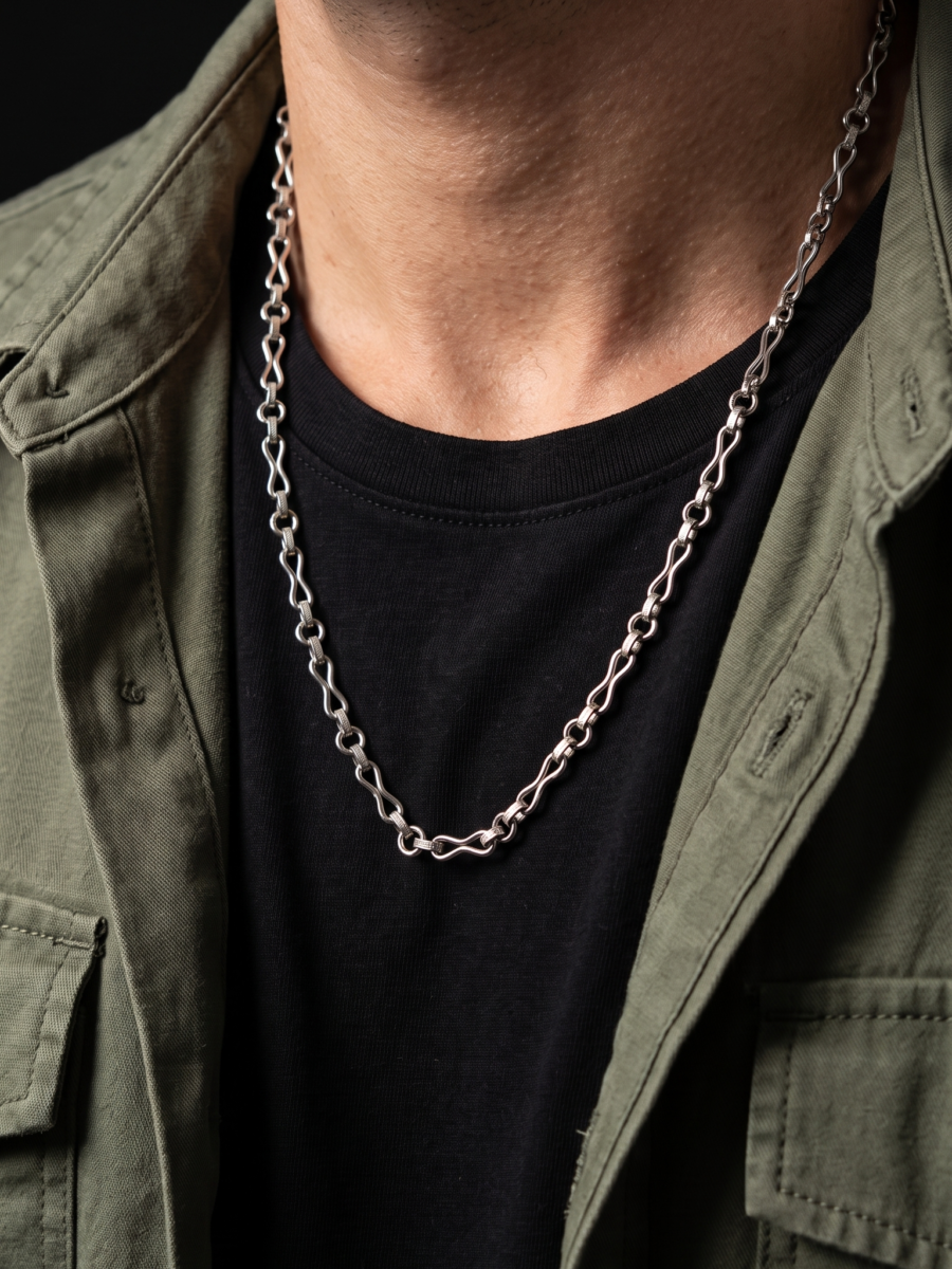 925 Silver Men's Oval Link Chain