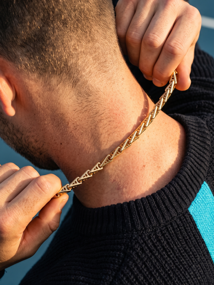 925 Silver Men's Twisted Rope Chain
