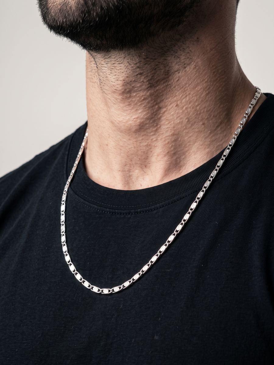 925 Silver Men's Anchor Link Chain