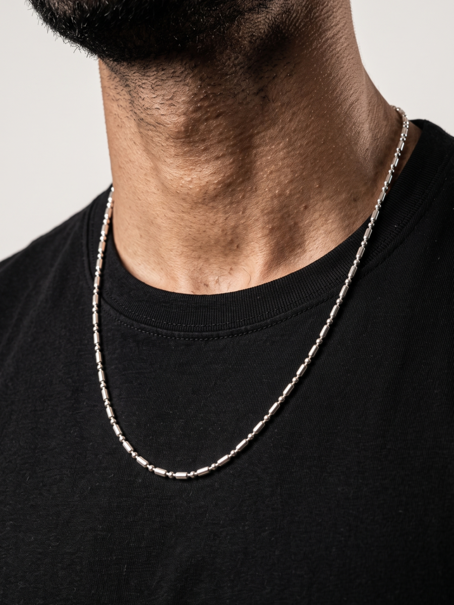 925 Silver Men's Ball Chain