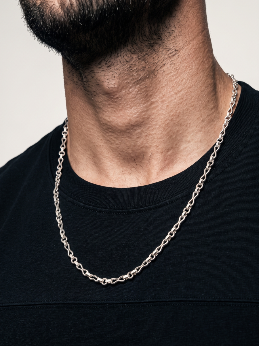 925 Silver Men's Oval Link Chain