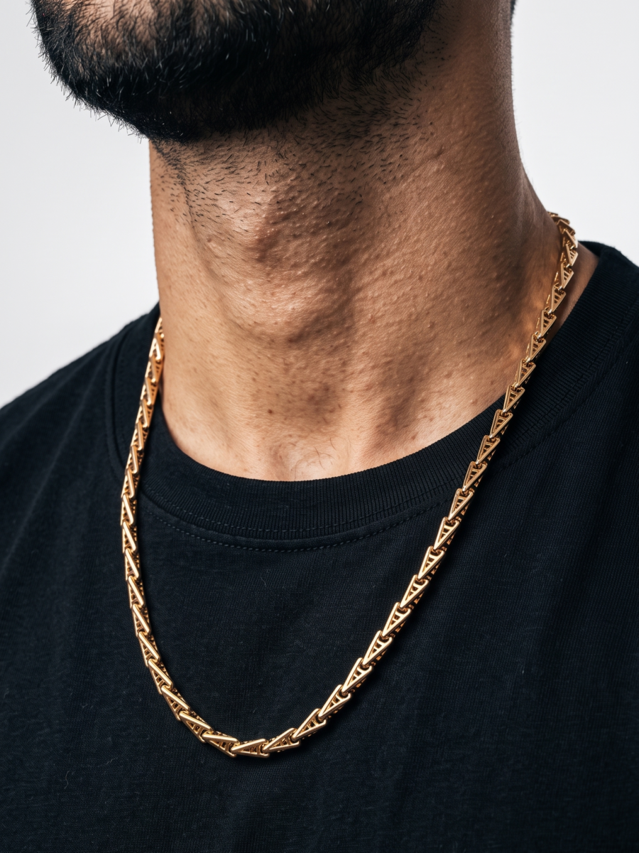 925 Silver Men's Twisted Rope Chain