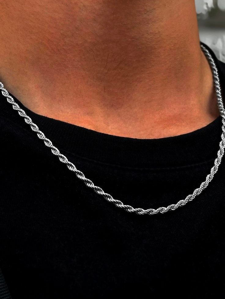925 Silver Men's Rope Chain