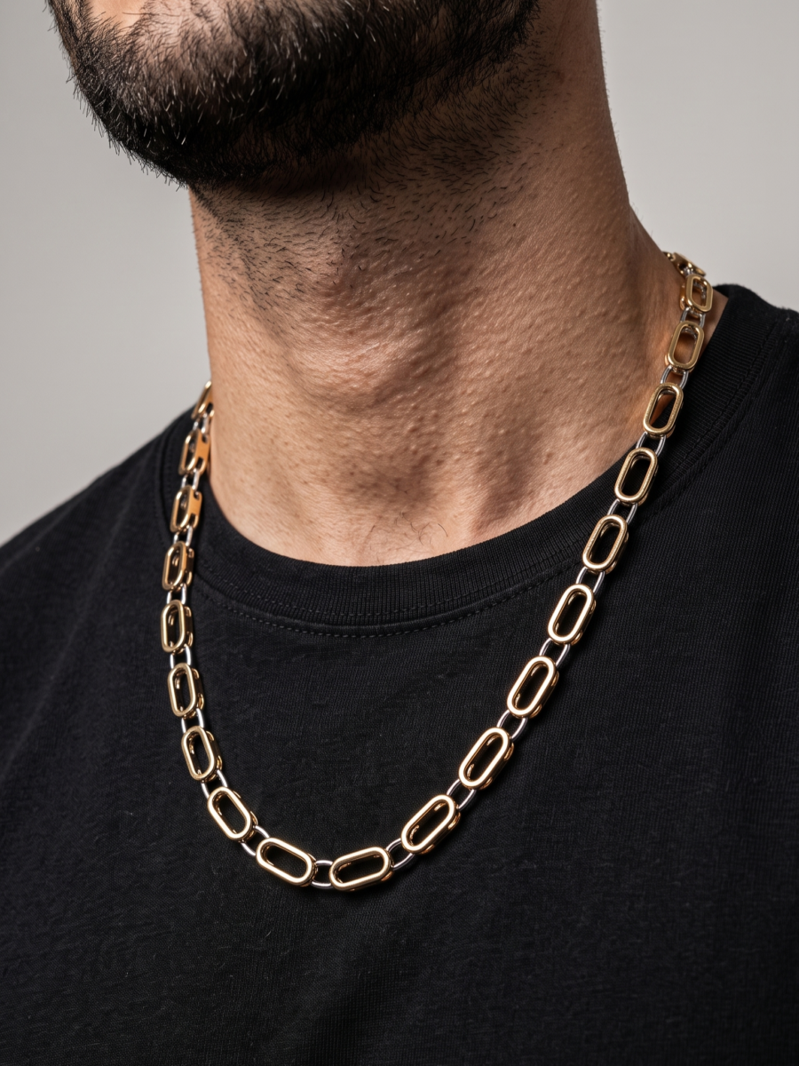 925 Silver Men's Paperclip Chain