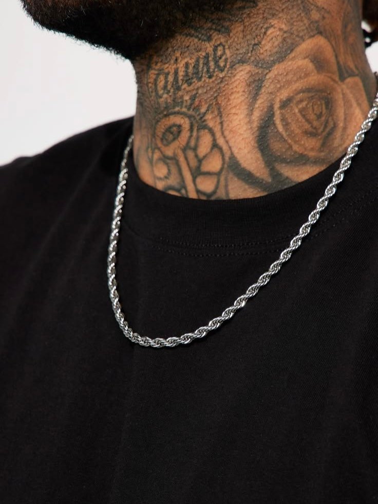 925 Silver Men's Rope Chain