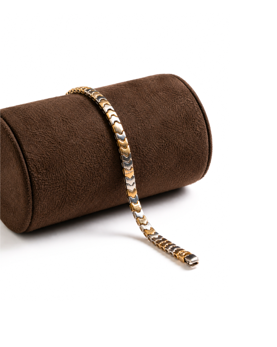 925 Silver Men's Pave Chain Bracelet